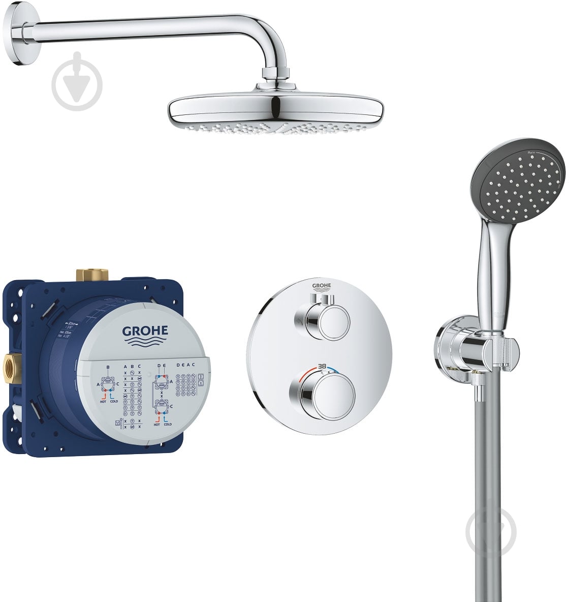 Душевая система скрытого монтажа Grohe Vitalio Start 210 (34733002) - фото 1 Душевая система скрытого монтажа Grohe Vitalio Start 210 (34733002) - фото 1