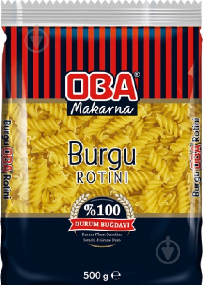 Макароны OBA Mie твердых сортов Спиральки 500 г - фото 1