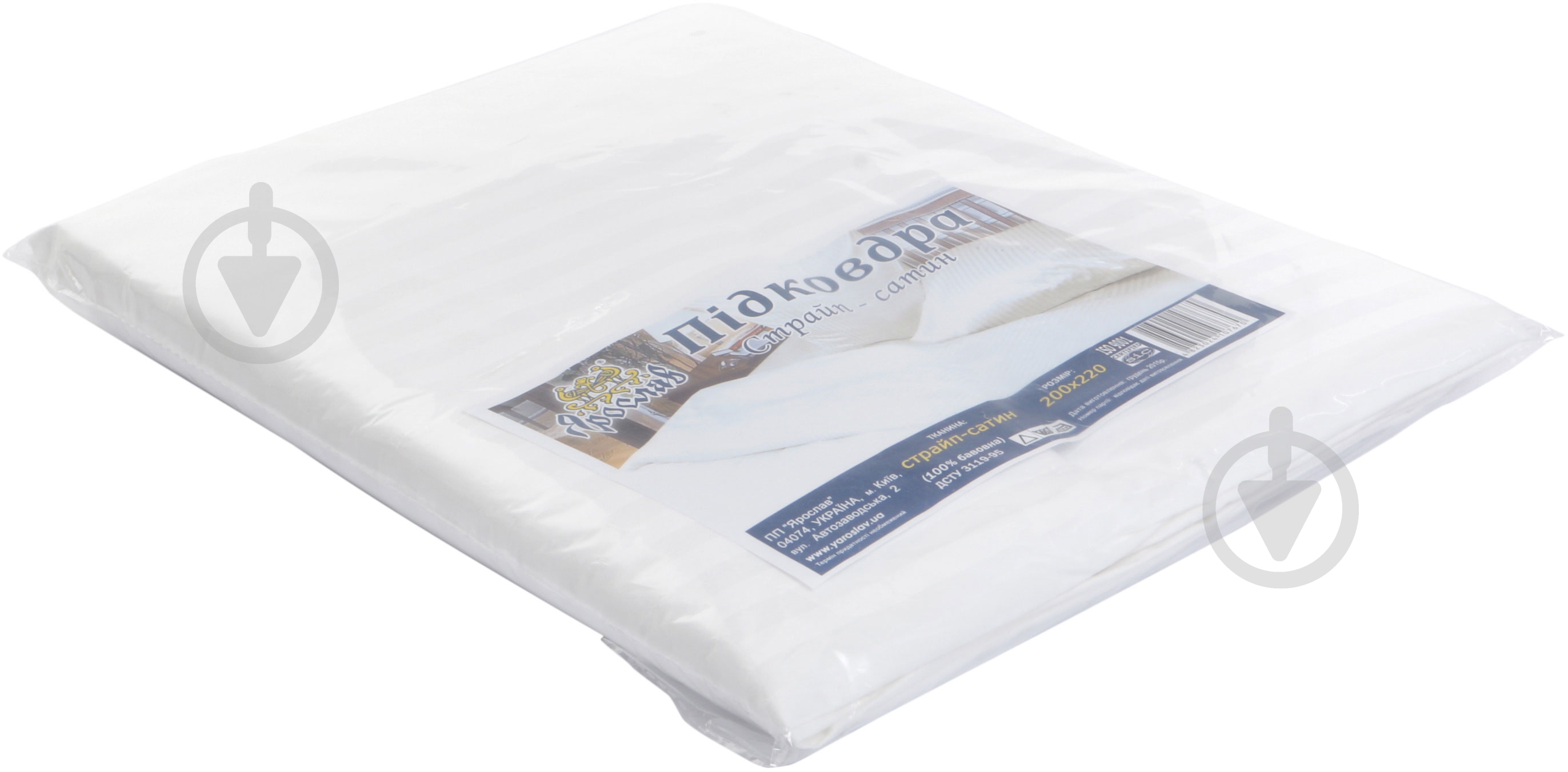 Пододеяльник 200х215 белый Ярослав - фото 3