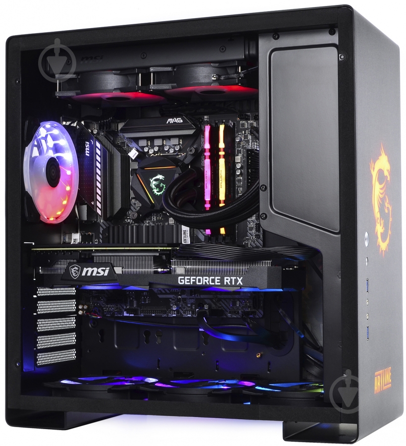 Компьютер персональный Artline Overlord DRAGON (DRAGONv86Win) black - фото 7