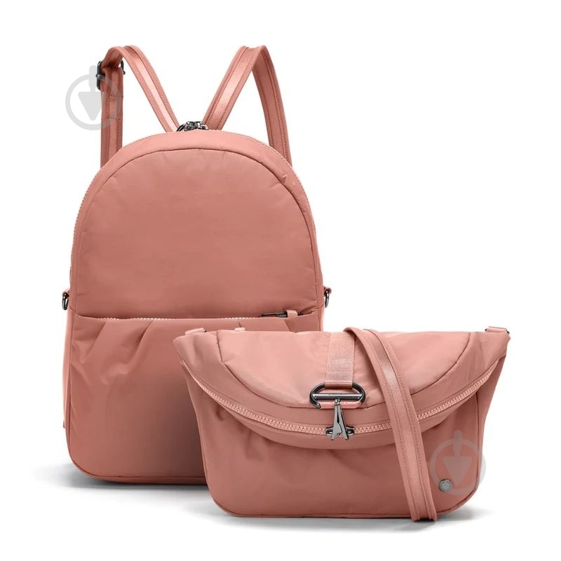 Рюкзак Pacsafe CX convertible backpack 8 л розовый - фото 1