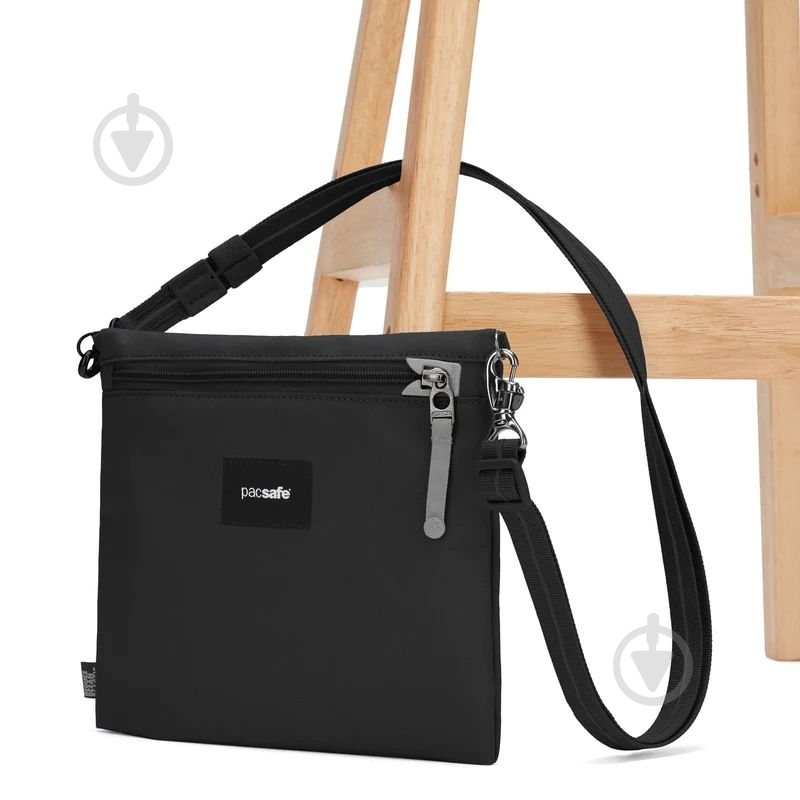 Сумка Pacsafe GO crossbody pouch 3,5 л черный - фото 3 Сумка Pacsafe GO crossbody pouch 3,5 л черный - фото 3