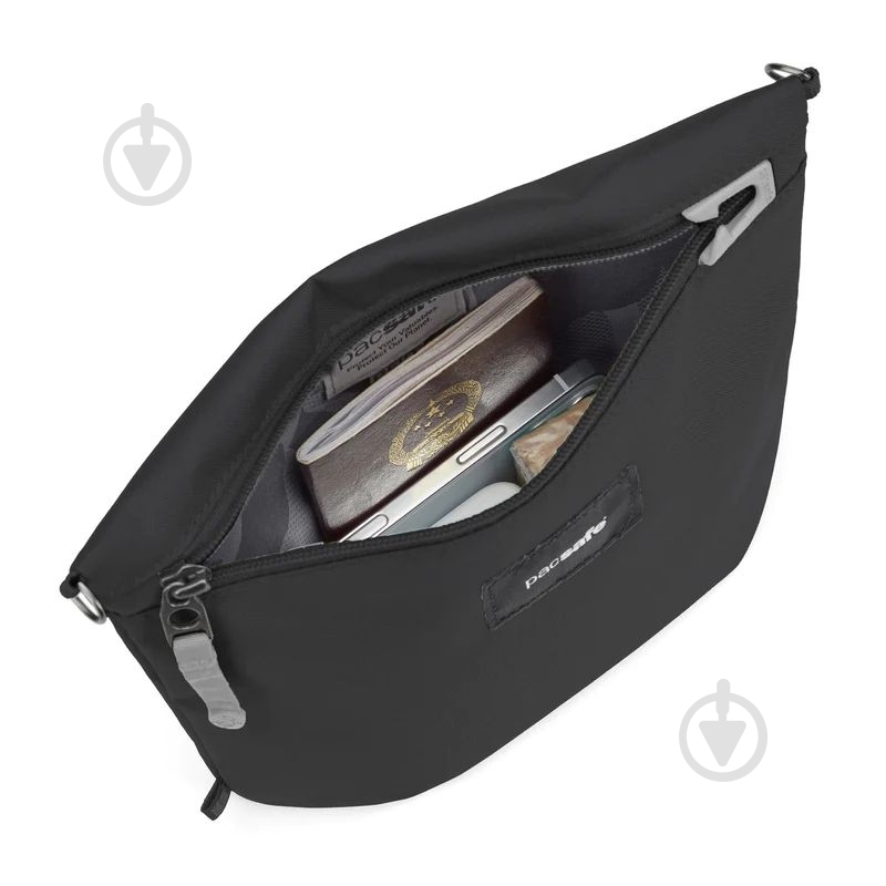 Сумка Pacsafe GO crossbody pouch 3,5 л черный - фото 4 Сумка Pacsafe GO crossbody pouch 3,5 л черный - фото 4