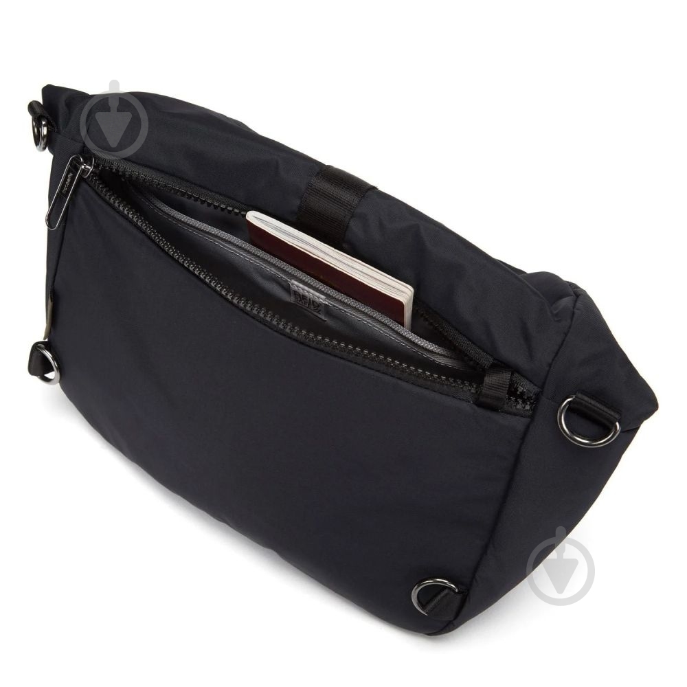 Рюкзак Pacsafe CX convertible backpack 8 л чорний - фото 7 Рюкзак Pacsafe CX convertible backpack 8 л чорний - фото 7