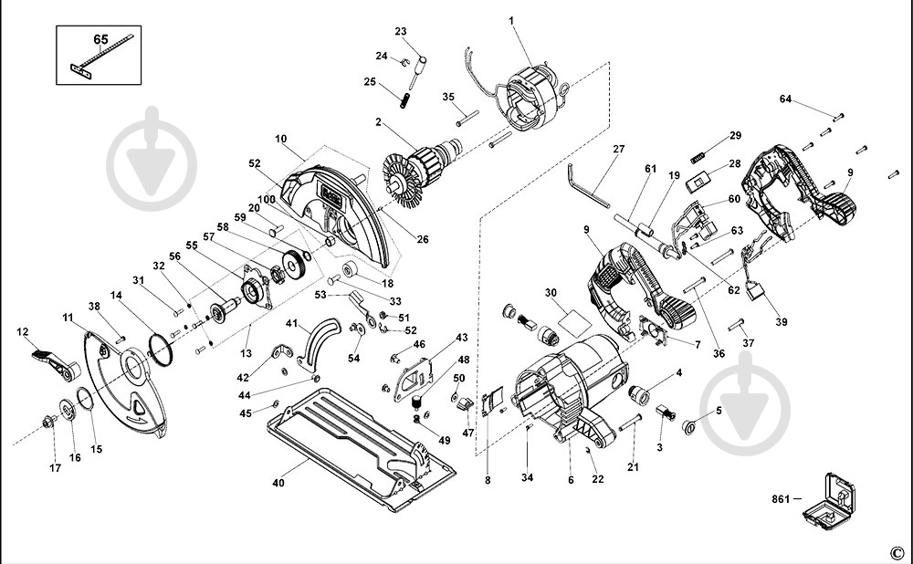 Пила дисковая Black+Decker 1500 Вт CS1550 - фото 6