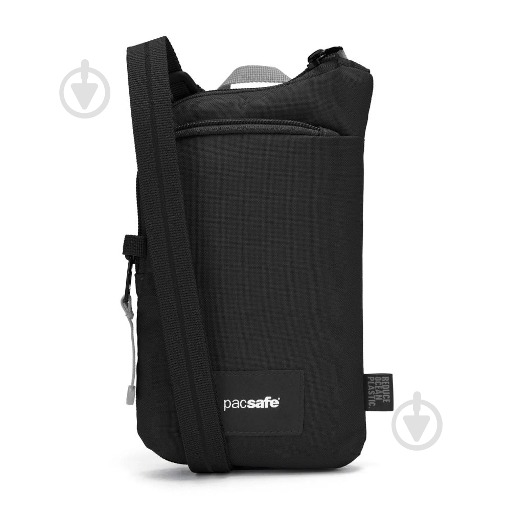 Сумка через плече Pacsafe GO Tech Crossbody 0,2 л чорний - фото 1