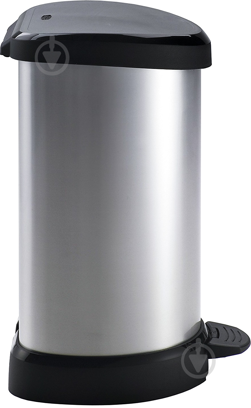 Відро для сміття Curver DECO BIN 15 л сірий/чорний 169795 - фото 2