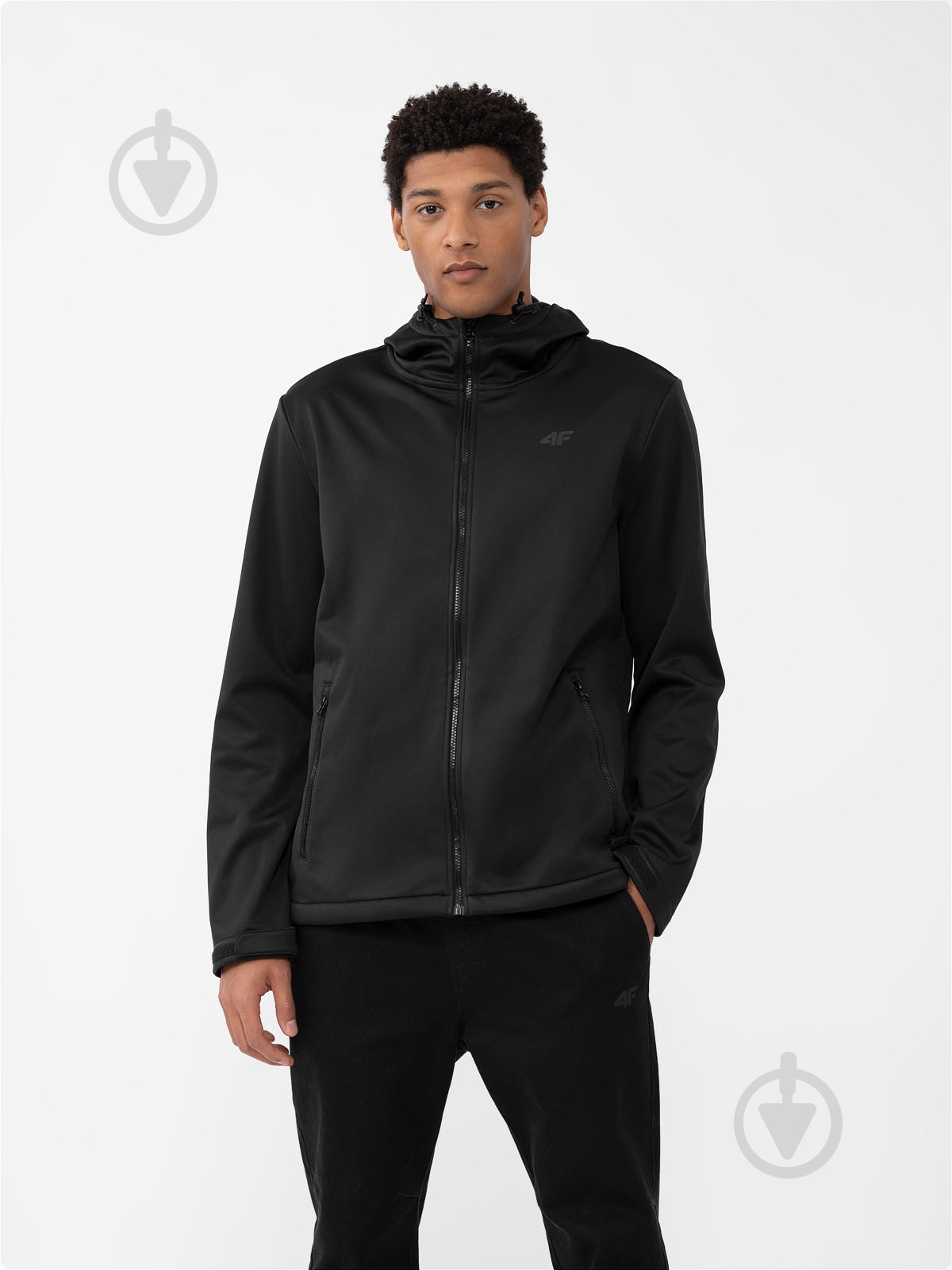 Куртка 4F SOFTSHELL JACKET M156 4FAW23TSOFM156-20S р.L чорна - фото 1