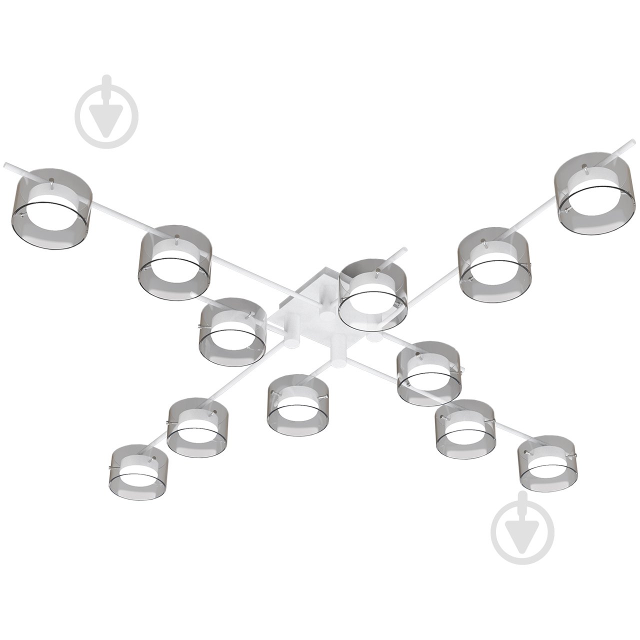 Люстра стельова Hopfen STARK FJORD-GX-12S WH 12xGX53 білий - фото 1