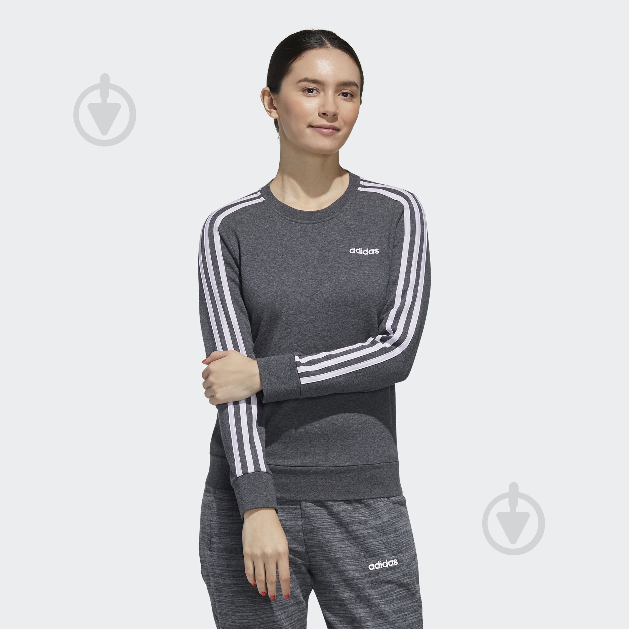 Джемпер Adidas W E 3S SWEAT FT FL0149 р. L сірий - фото 3