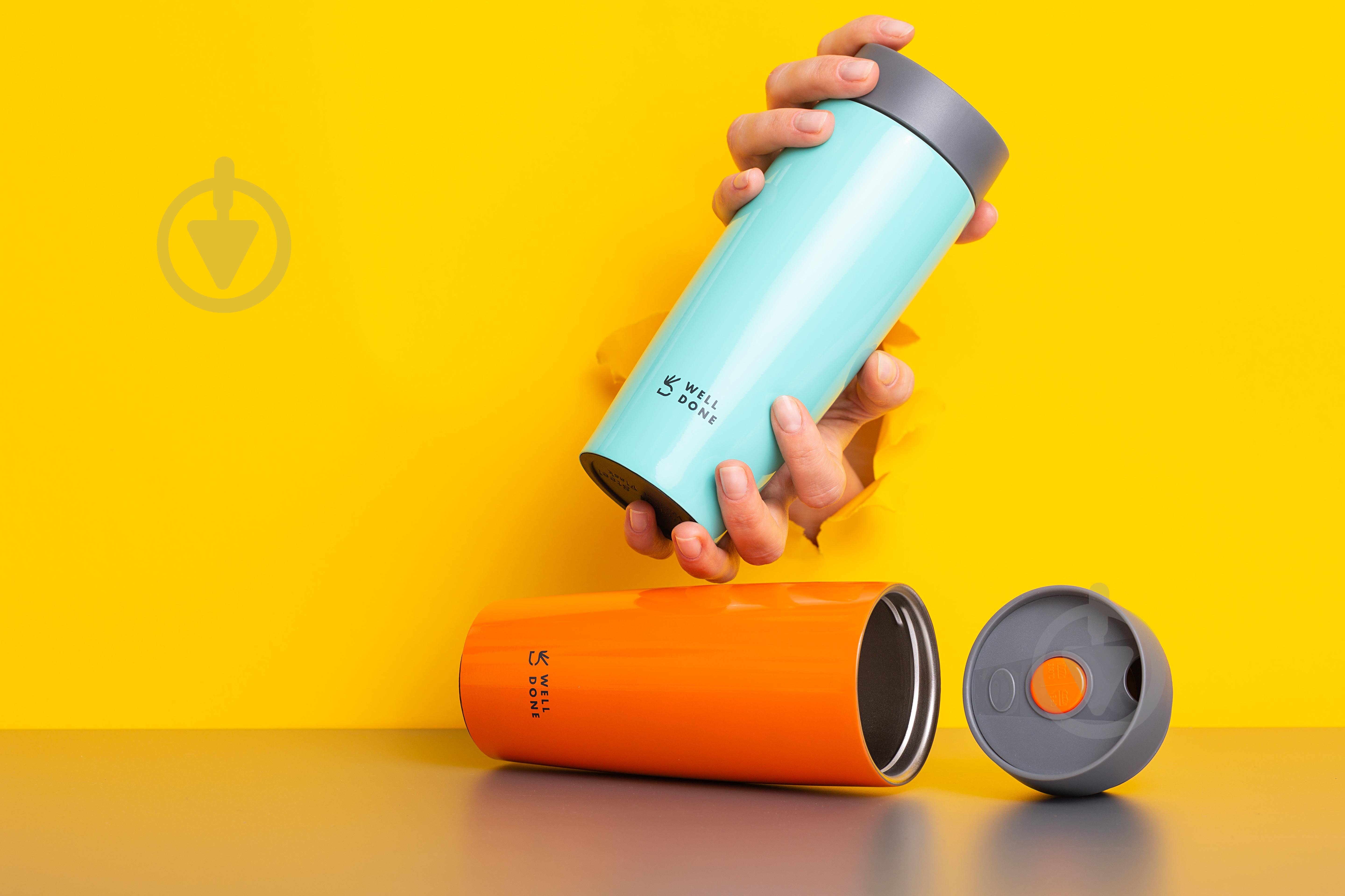 Термочашка Well Done Turquoise 0,38 л WD-7053T - фото 4