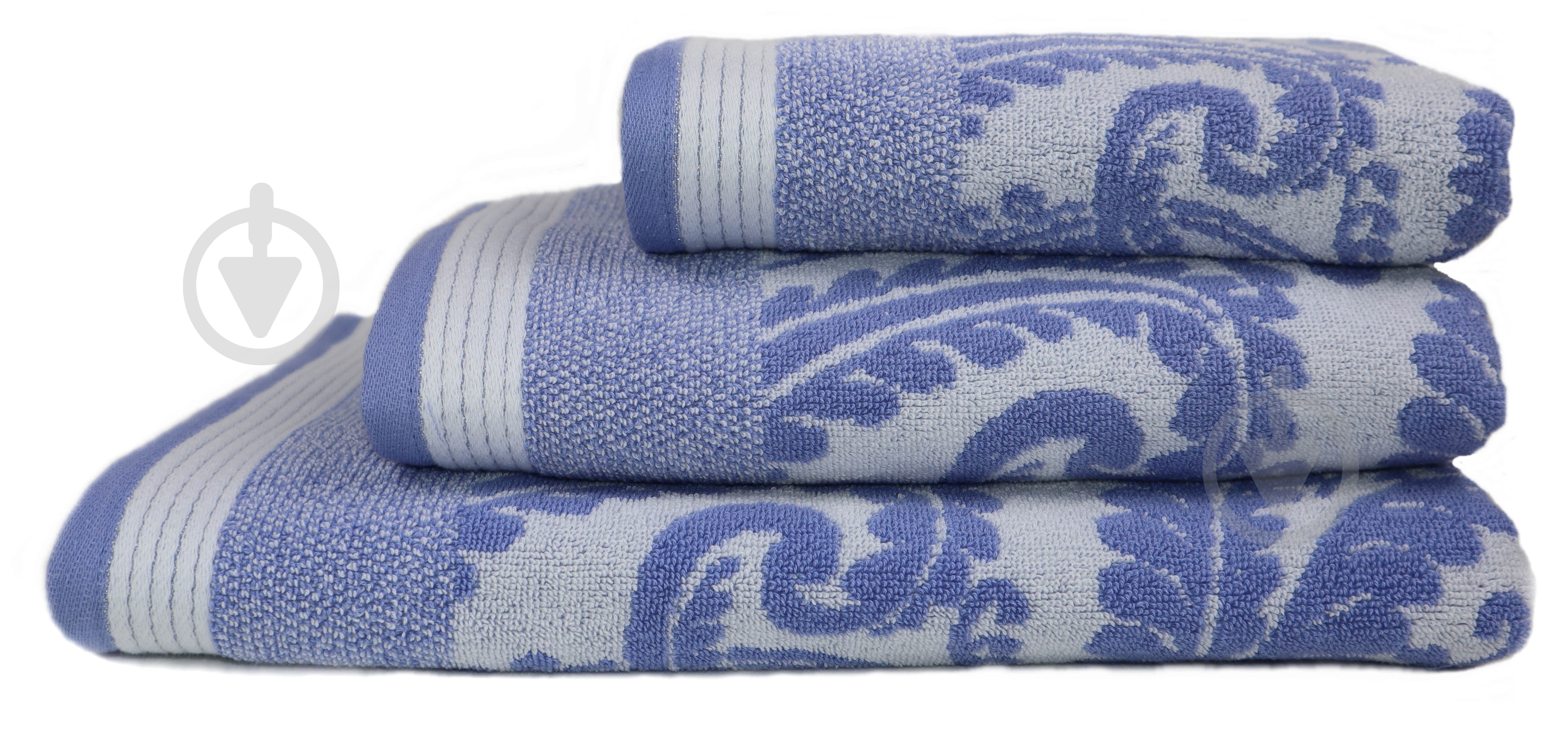 Полотенце махровое Milestone 100x150 см синий с рисунком La Nuit - фото 1 Полотенце махровое Milestone 100x150 см синий с рисунком La Nuit - фото 1