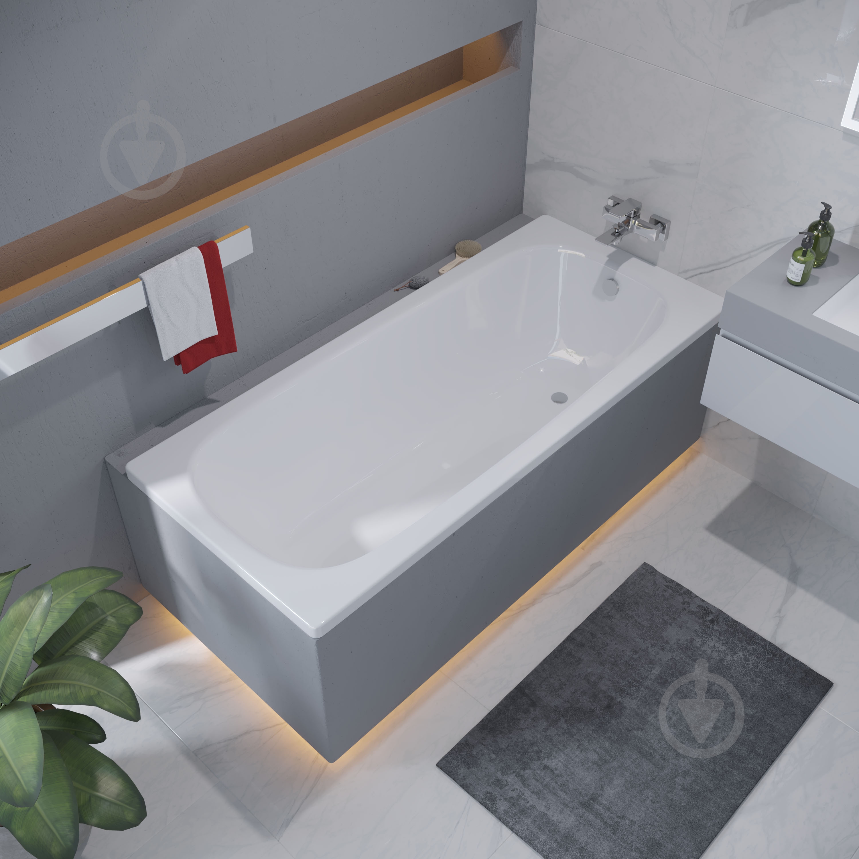 Ванна стальная Koller Pool Liberty 160х70 см - фото 2 Ванна стальная Koller Pool Liberty 160х70 см - фото 2