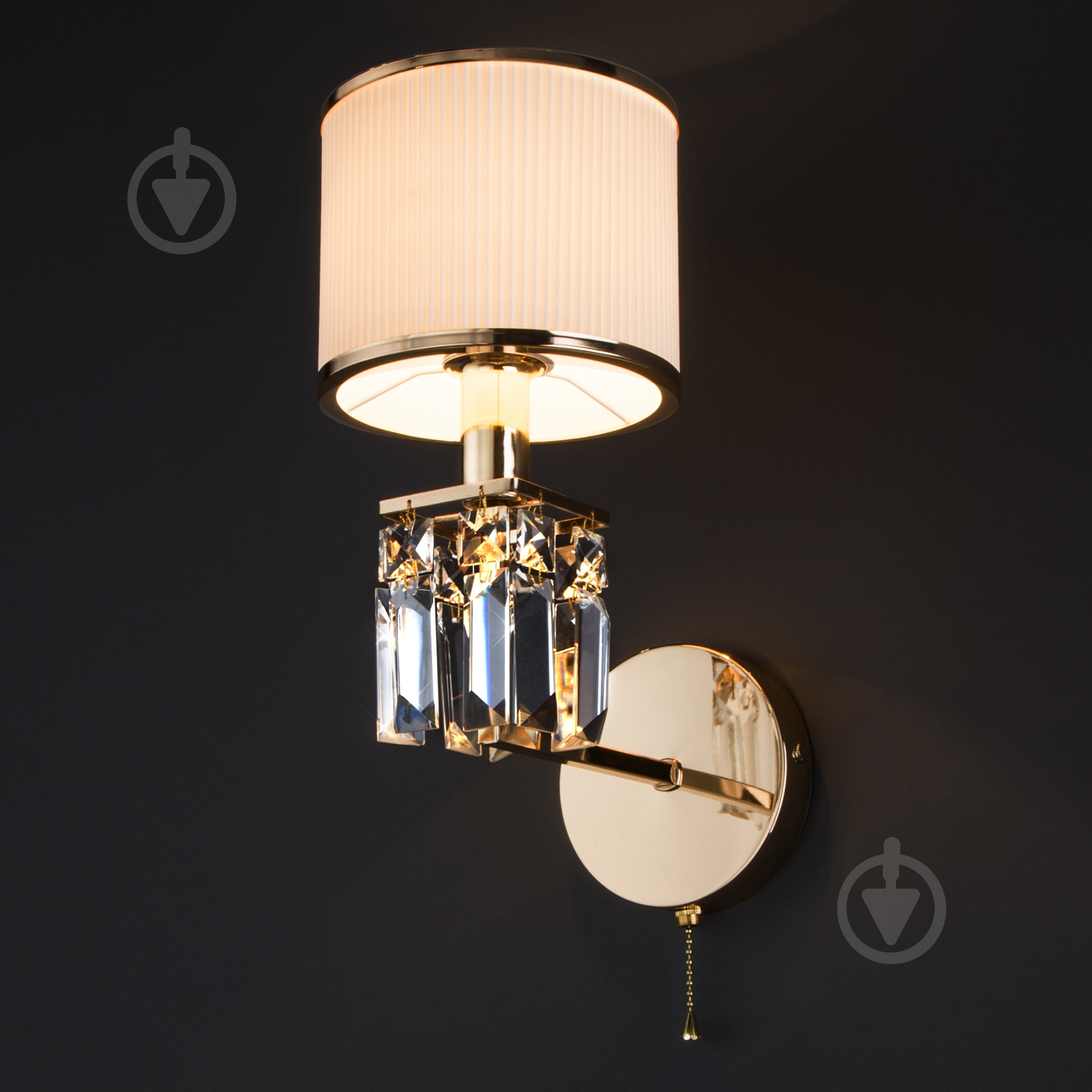 Бра Strotskis Zaffiro 1x40 Вт E14 золото 10099/1 - фото 2 Бра Strotskis Zaffiro 1x40 Вт E14 золото 10099/1 - фото 2