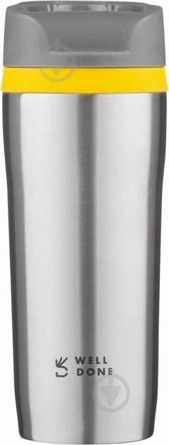 Термочашка Well Done Silver 0,38 л WD-7073S - фото 1