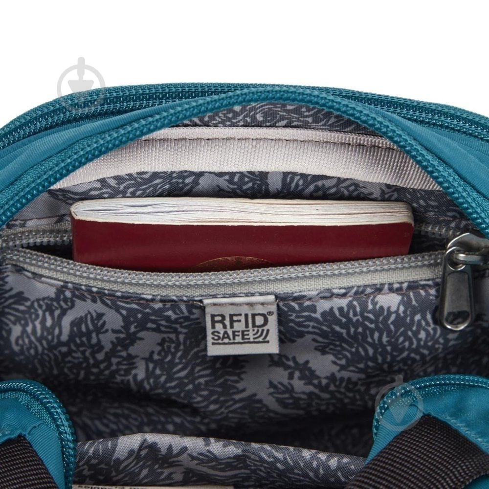 Сумка через плечо Pacsafe LS100 crossbody 3 л бирюзовый - фото 5