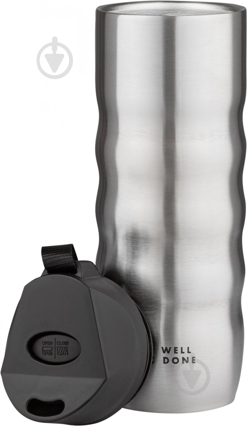 Термочашка Well Done Silver 0,48 л WD-7084S - фото 2