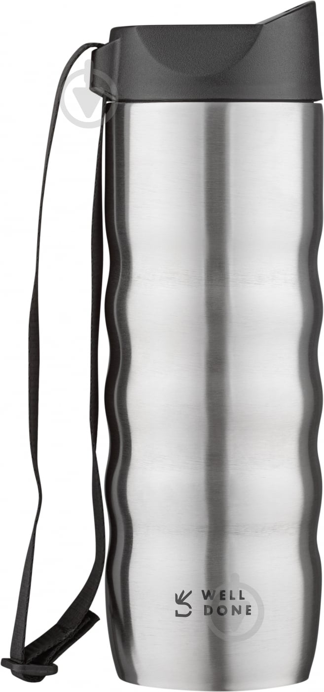 Термочашка Well Done Silver 0,48 л WD-7084S - фото 1