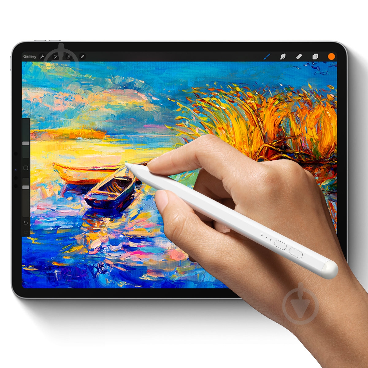 Стилус BASEUS Smooth Writing with LED Indicators + Active tip + Cable Type-C 3A 0.3 м White (SXBC000202) - фото 7 Стилус BASEUS Smooth Writing with LED Indicators + Active tip + Cable Type-C 3A 0.3 м White (SXBC000202) - фото 7