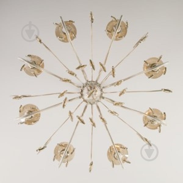 Люстра подвесная Strotskis Ravenna 8x60 Вт E14 белый/золото 10104/8 - фото 2 Люстра подвесная Strotskis Ravenna 8x60 Вт E14 белый/золото 10104/8 - фото 2