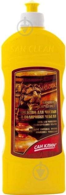 Полироль SAN CLEAN для мебели 0,5 л - фото 1 Полироль SAN CLEAN для мебели 0,5 л - фото 1
