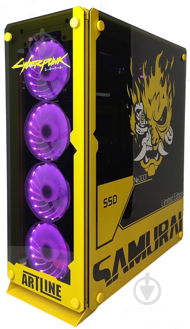 Компьютер Artline Samurai (SAMURAIv22) black/yellow - фото 3 Компьютер Artline Samurai (SAMURAIv22) black/yellow - фото 3