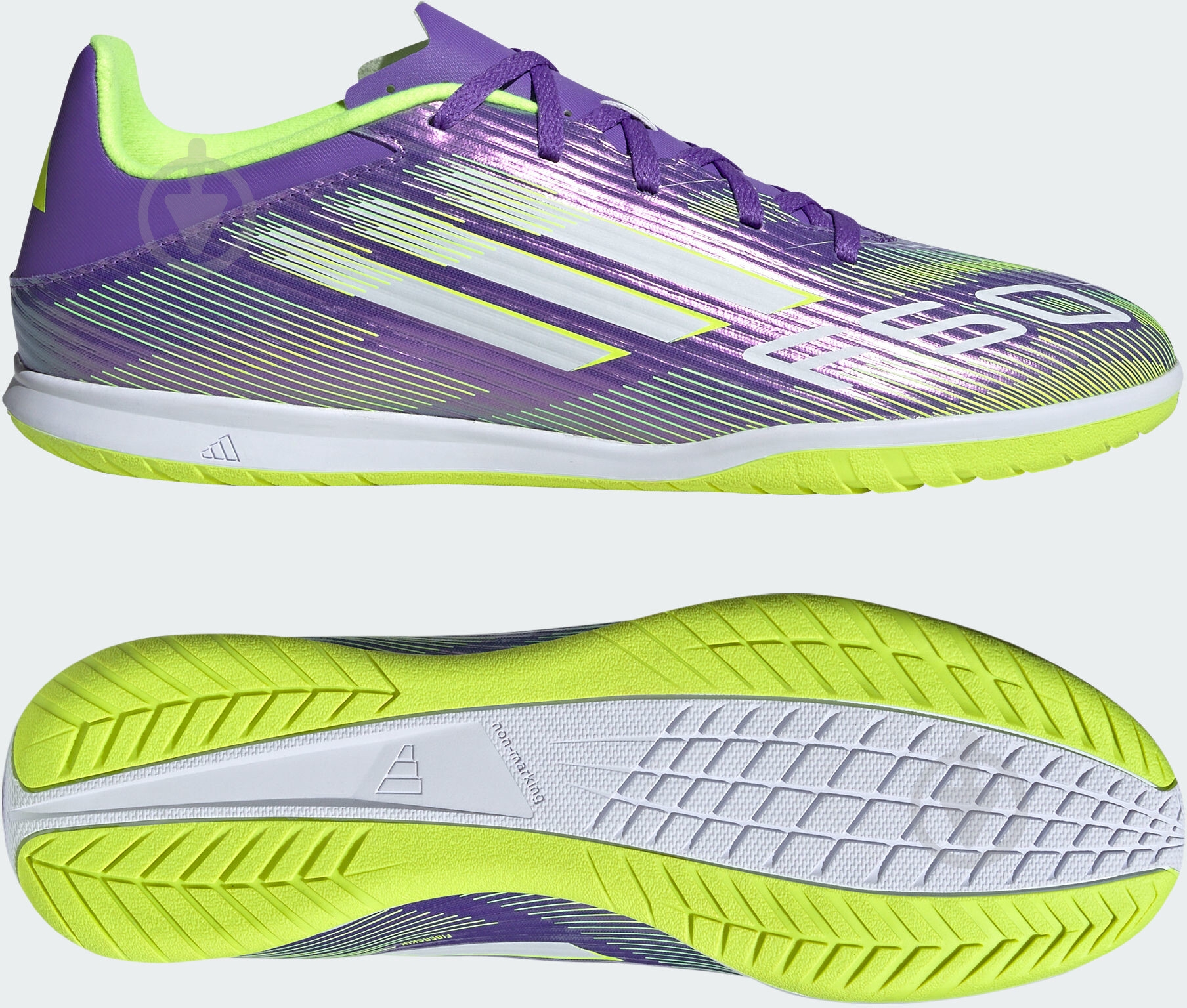 Футзальне взуття Adidas F50 CLUB IN JI0023 р.41 1/3 фіолетовий - фото 6 Футзальне взуття Adidas F50 CLUB IN JI0023 р.41 1/3 фіолетовий - фото 6
