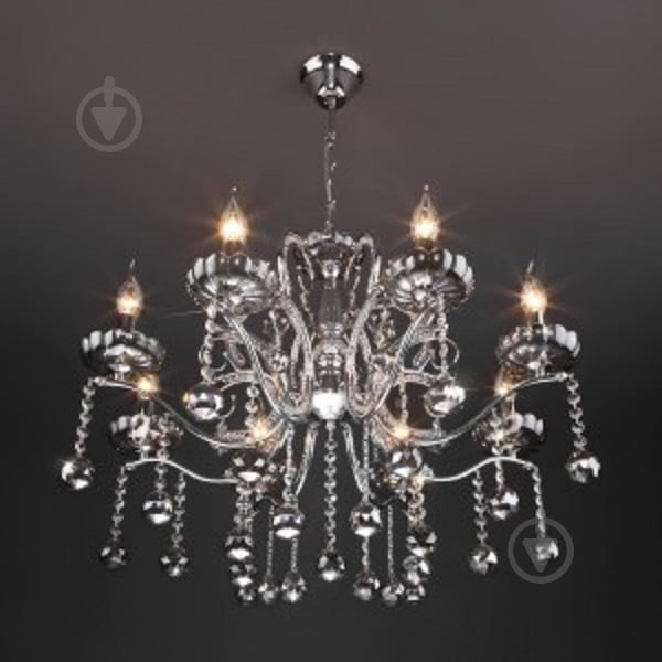 Люстра подвесная Strotskis Brezza 8x60 Вт E14 хром 10107/8 - фото 2 Люстра подвесная Strotskis Brezza 8x60 Вт E14 хром 10107/8 - фото 2