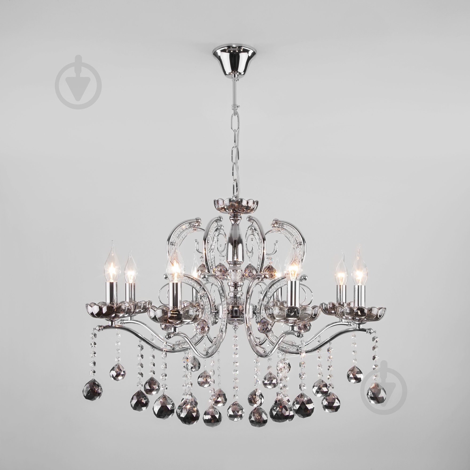 Люстра подвесная Strotskis Brezza 8x60 Вт E14 хром 10107/8 - фото 1 Люстра подвесная Strotskis Brezza 8x60 Вт E14 хром 10107/8 - фото 1