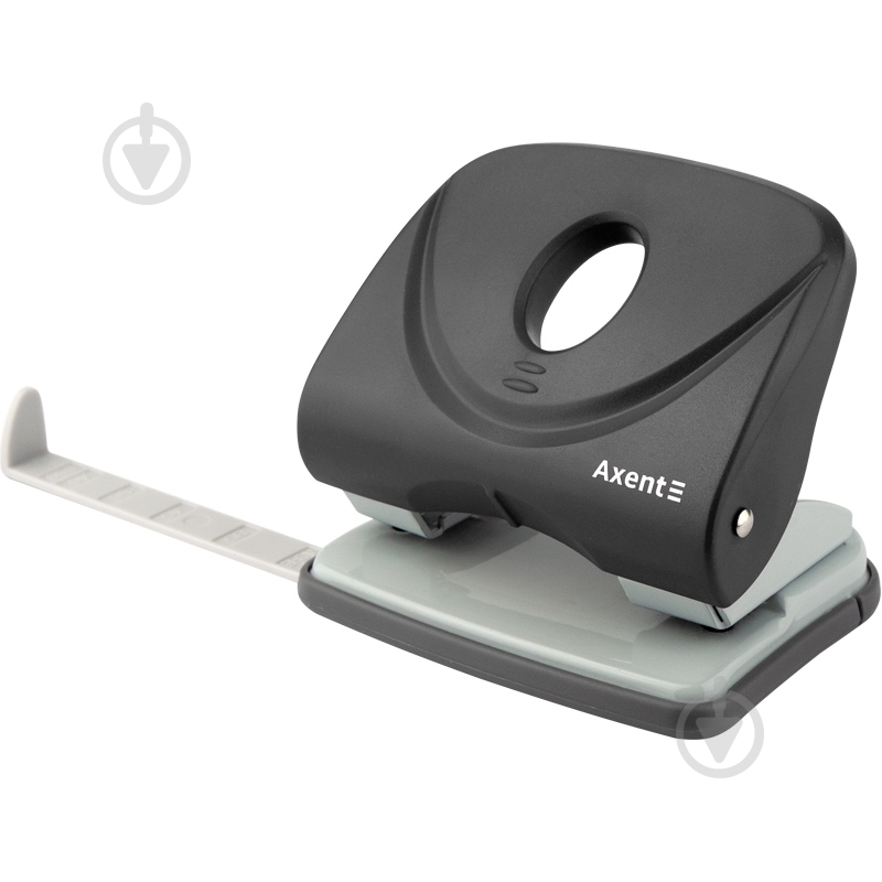 Діркопробивач Welle-2 з пластиковим верхом 30 аркушів чорний Axent - фото 2 Діркопробивач Welle-2 з пластиковим верхом 30 аркушів чорний Axent - фото 2