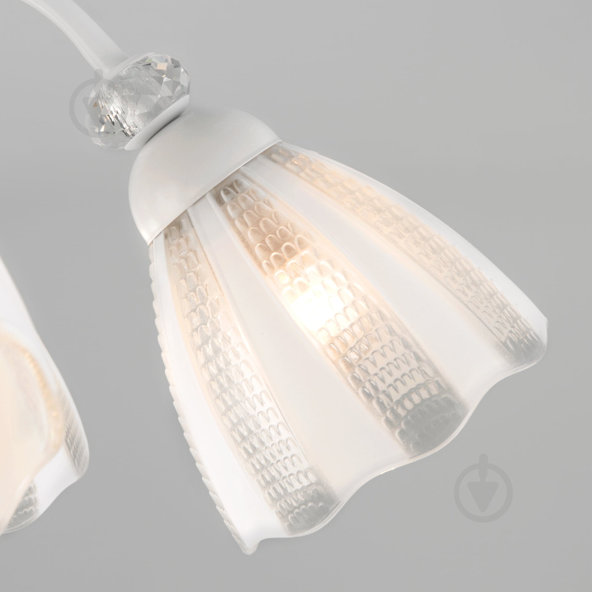 Люстра потолочная Strotskis Floranse 5x60 Вт E27 белый 30155/5 - фото 9