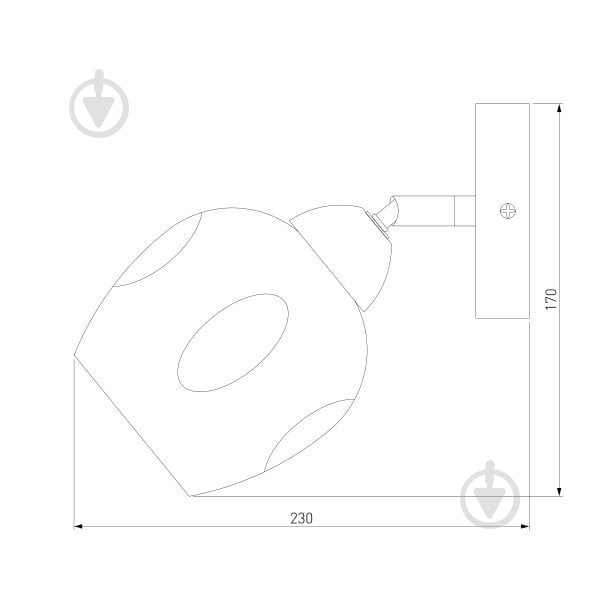 Бра Strotskis Marci 1x40 Вт E27 хром 30164/1 - фото 5