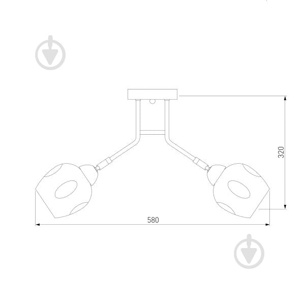 Люстра потолочная Strotskis Marci 5x40 Вт E27 хром 30164/5 - фото 6