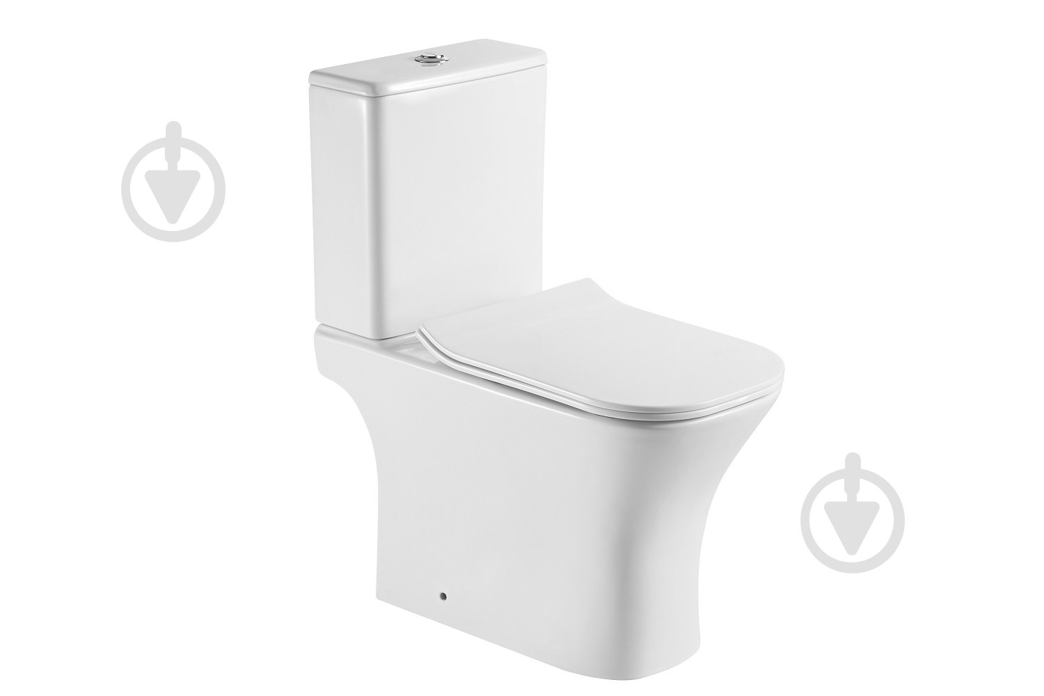 Унітаз-компакт Sant Valentines Axis Slim зі змивом Easy-Clean Rim 64х34х76 см з сидінням SLIM slow-closing - фото 1