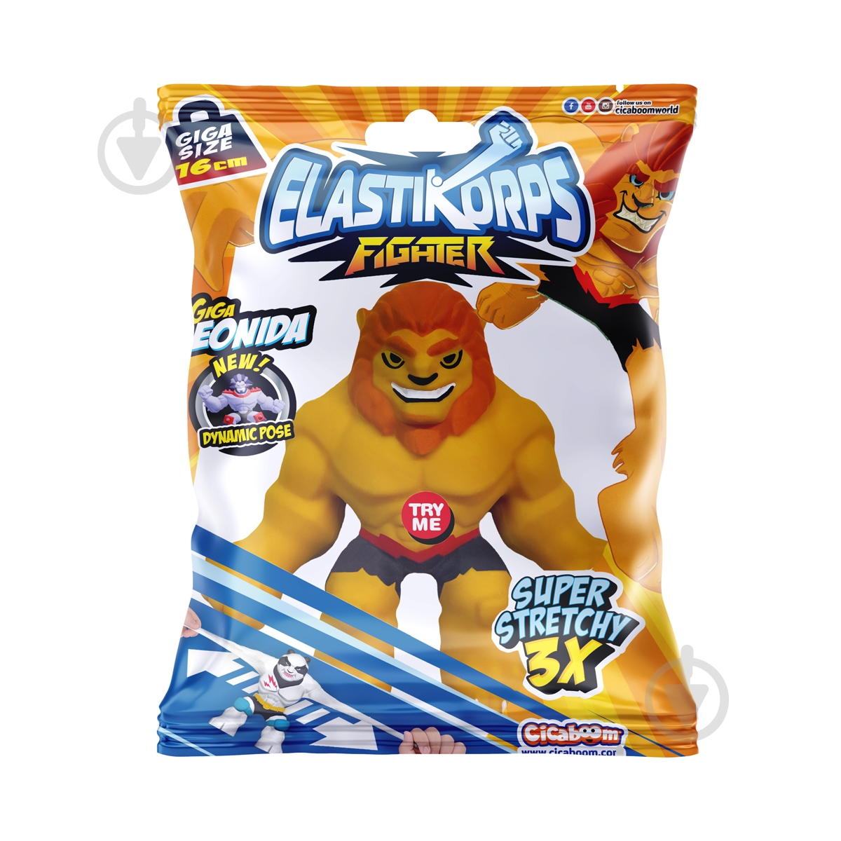 Стретч-игрушка Elastikorps серии Fighter – Лев Леон C1016GF15-2021-6 - фото 1