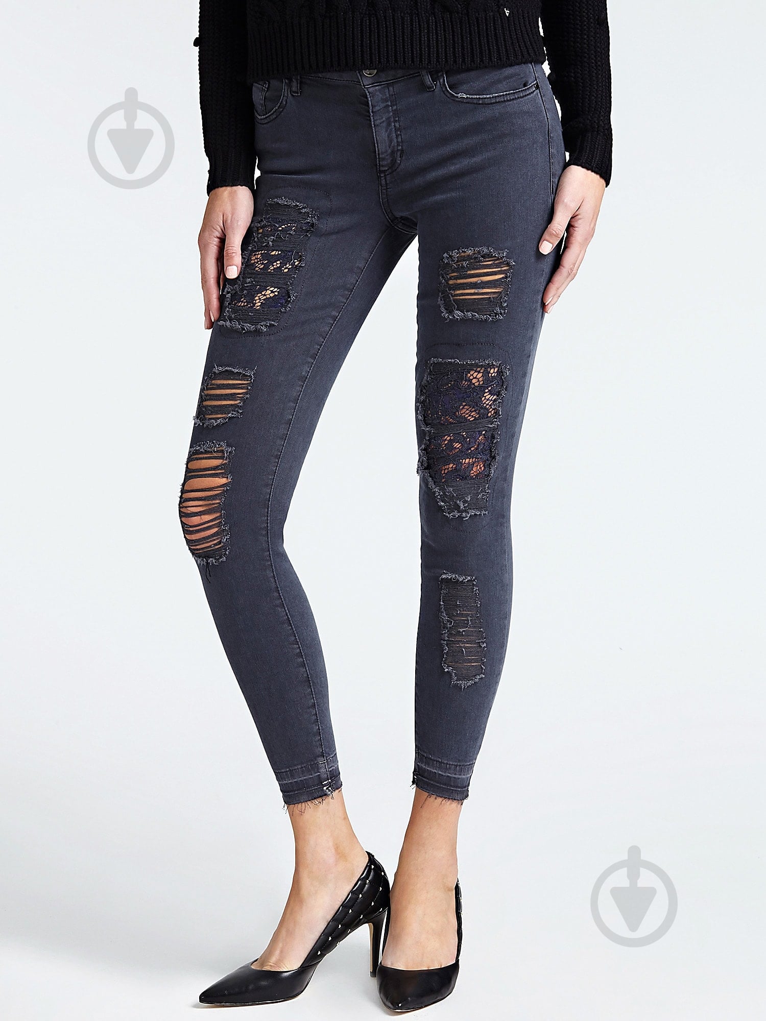 Джинси Guess W82AJ3.S3A50;JBLK чорний - фото 1