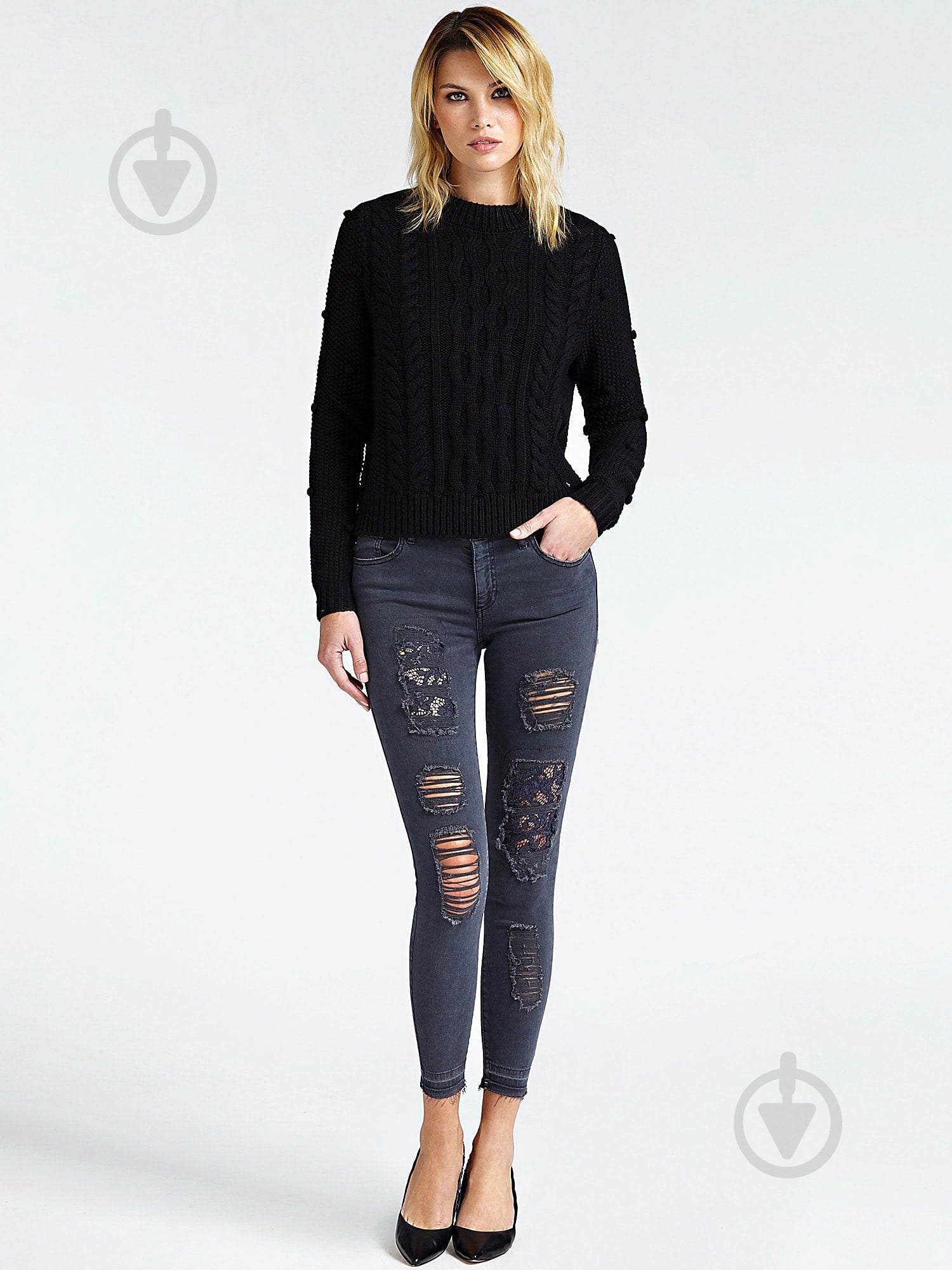 Джинси Guess W82AJ3.S3A50;JBLK чорний - фото 2