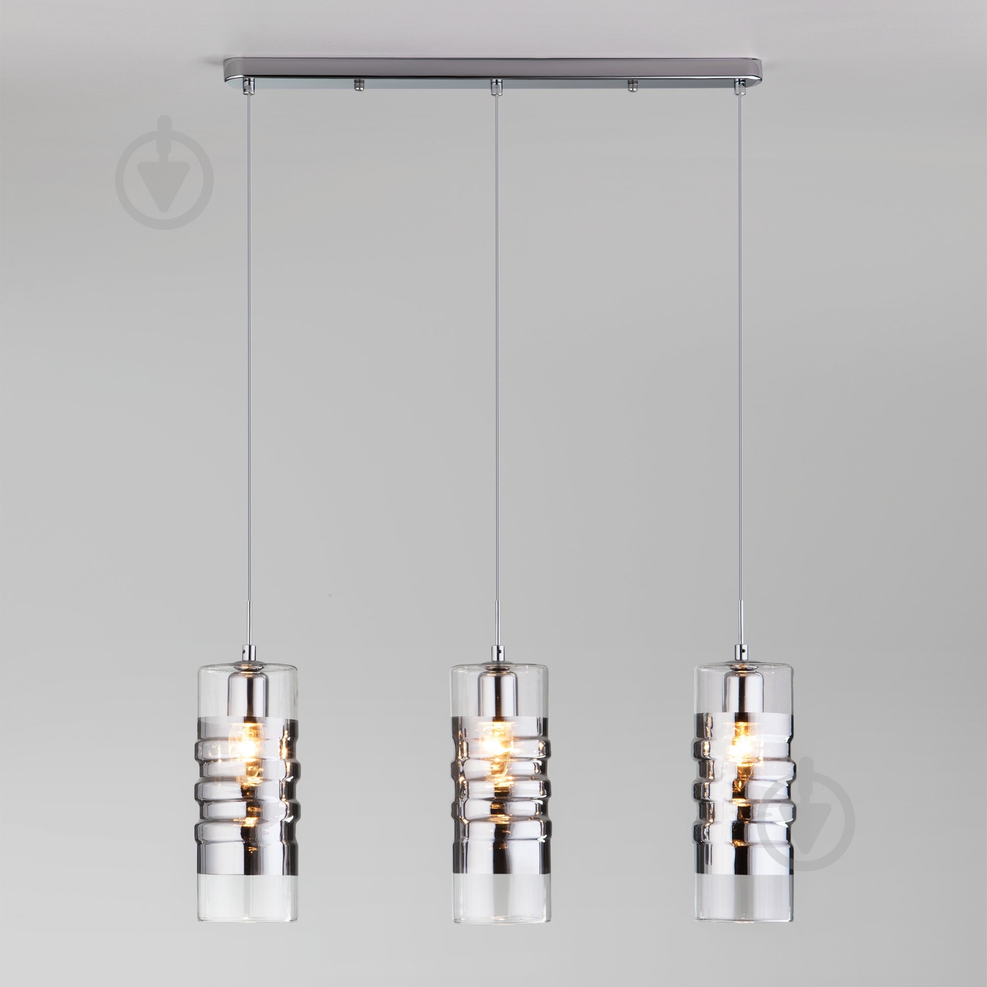 Подвес Strotskis Block 3x60 Вт E14 хром 50185/3 - фото 1