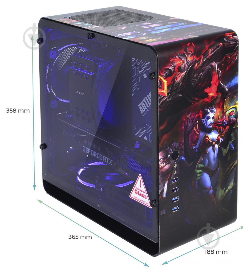 Компьютер Artline (DRAGONv37DH) black - фото 6 Компьютер Artline (DRAGONv37DH) black - фото 6