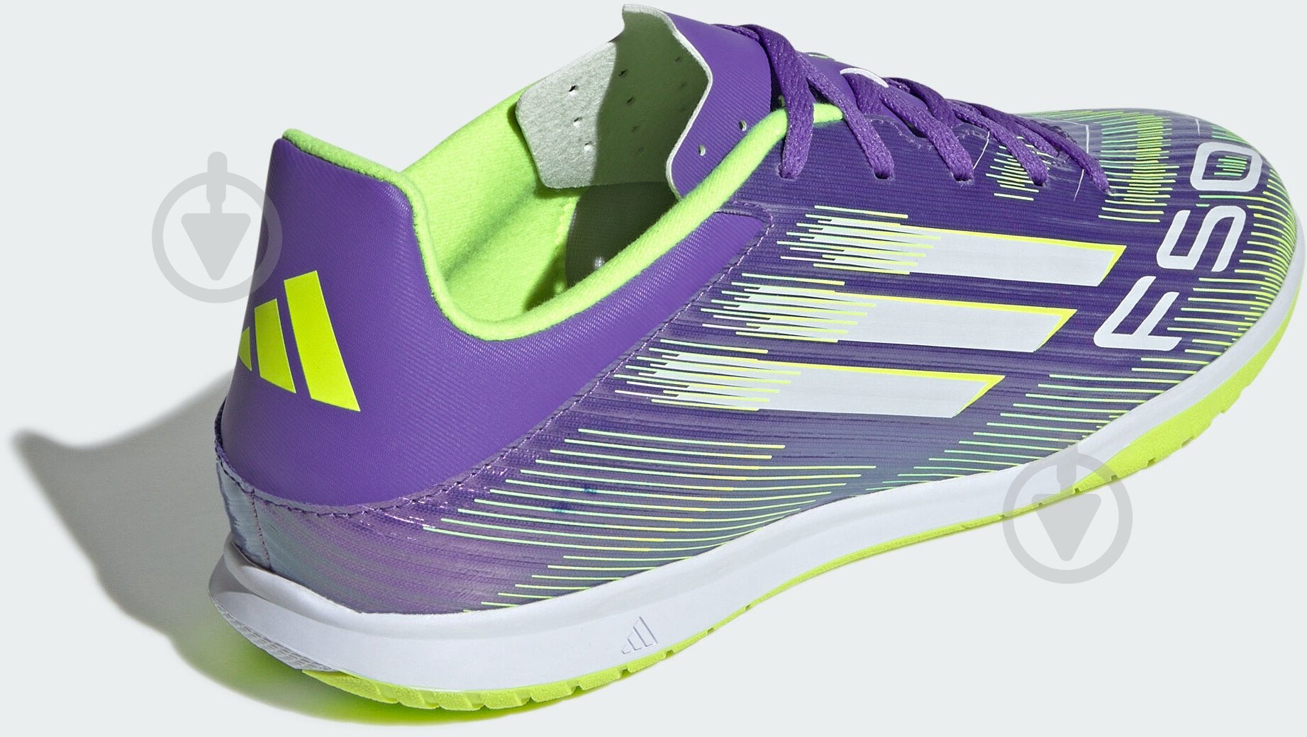 Футзальне взуття Adidas F50 CLUB IN JI0023 р.45 1/3 фіолетовий - фото 4 Футзальне взуття Adidas F50 CLUB IN JI0023 р.45 1/3 фіолетовий - фото 4