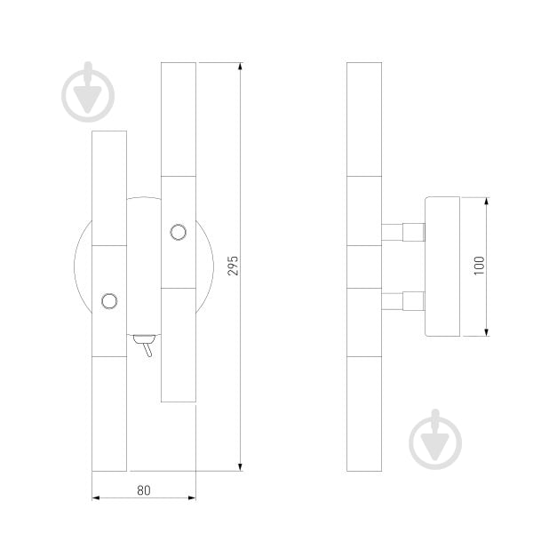 Бра Strotskis Bastone 4x3 Вт G4 хром 551/4 - фото 5