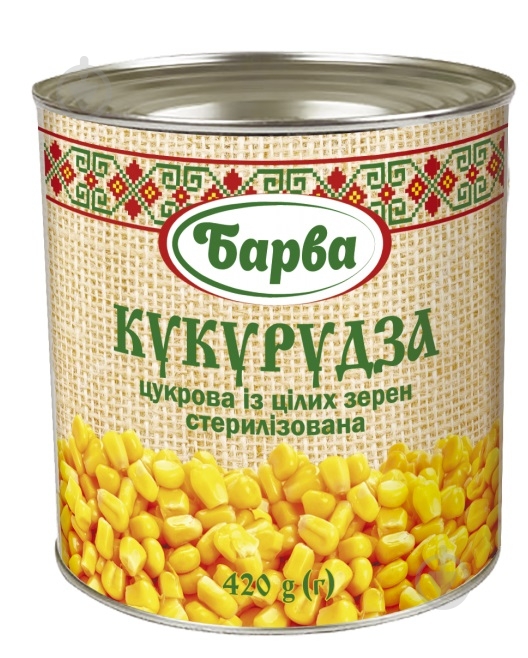 Кукуруза консервированная Барва 420 г - фото 1