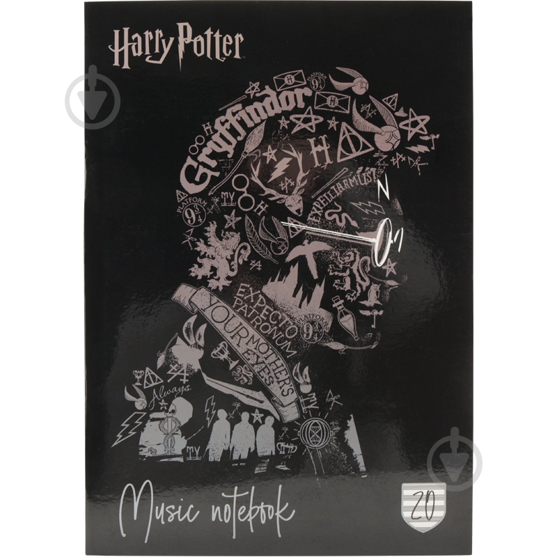 Зошит для нот Harry Potter 20 аркушів hp20-404-2 KITE - фото 1