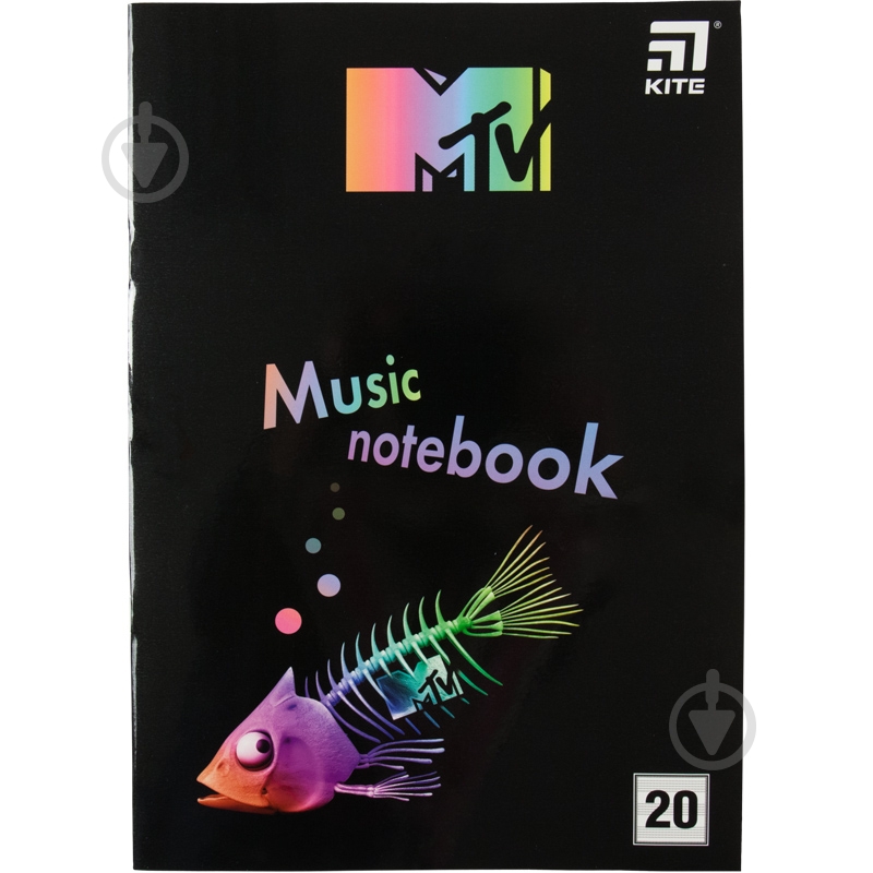 Зошит для нот 20 аркушів mtv20-404-2 KITE - фото 1 Зошит для нот 20 аркушів mtv20-404-2 KITE - фото 1