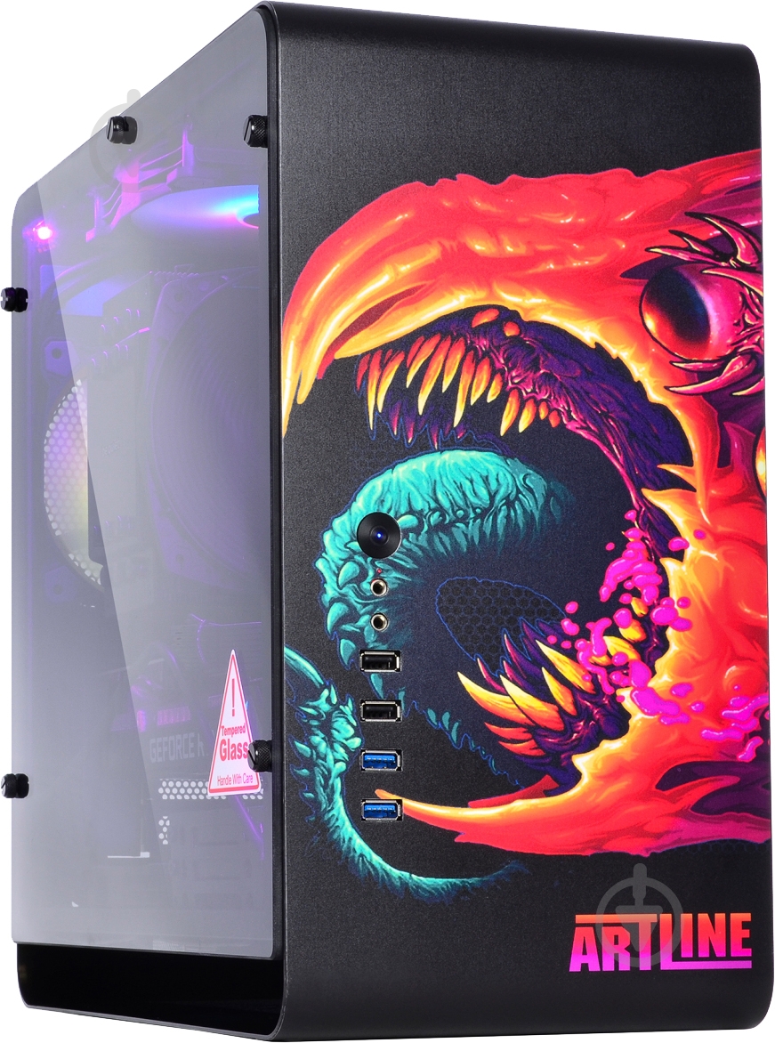 Компьютер Artline Overlord DRAGON (DRAGONv39CH) black/red - фото 1