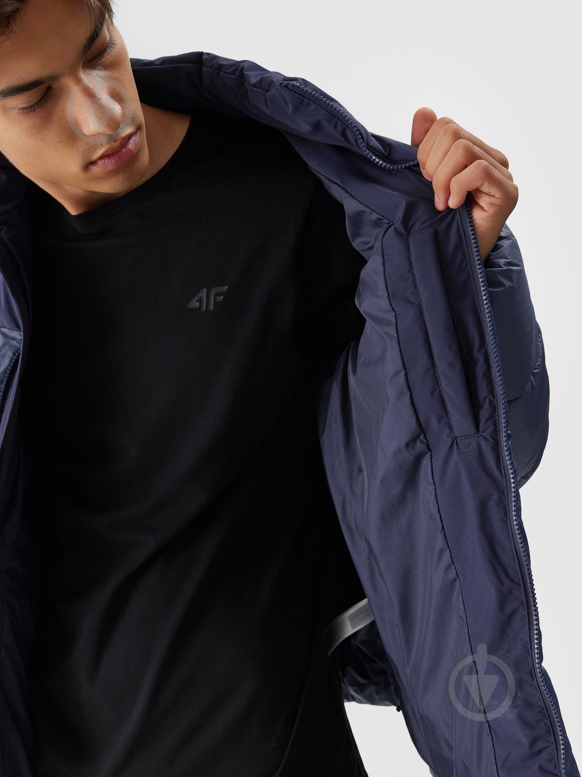 Пуховик мужской 4F DOWN JACKET M348 4FWAW23TDJAM348-32S р.M синий - фото 4