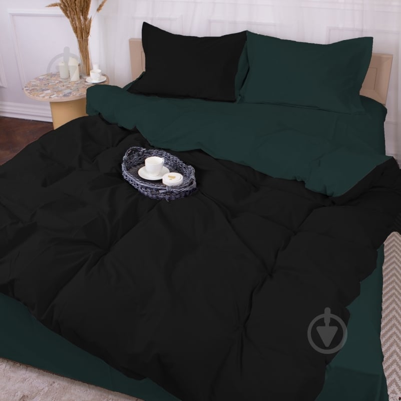 Наволочка поплин Poplin Line 091+099 Ferdinand 50x70 см черный/зеленый MirSon - фото 3