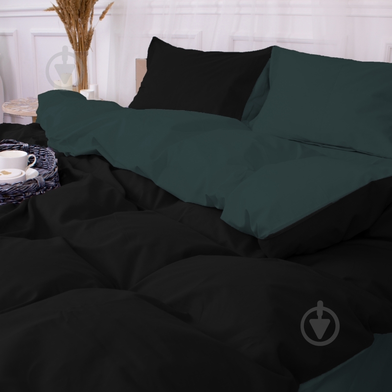 Наволочка поплин Poplin Line 091+099 Ferdinand 50x70 см черный/зеленый MirSon - фото 4