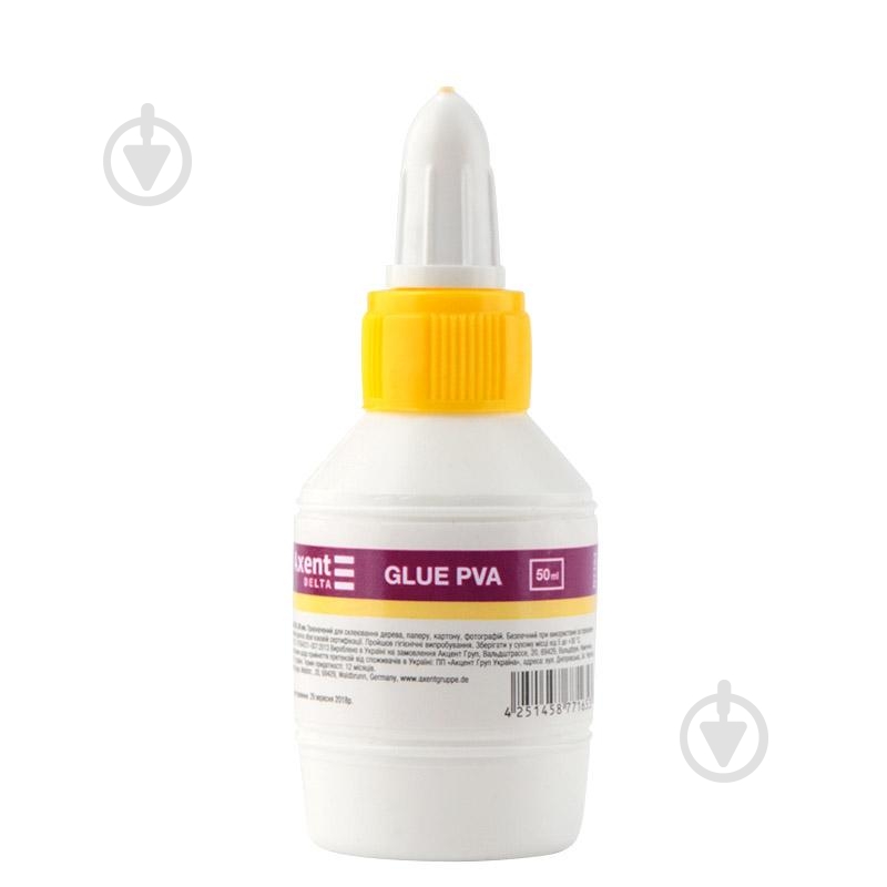 Клей ПВА 50 мл D7124 Axent - фото 1