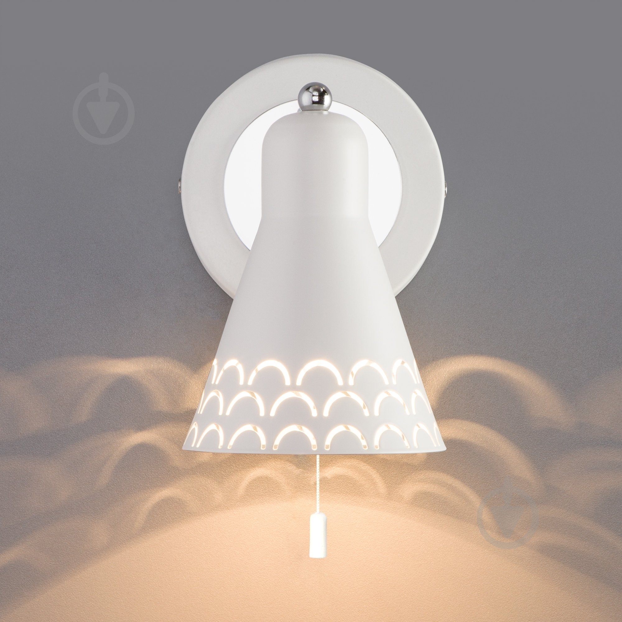 Бра Strotskis Trina 1x60 Вт E14 белый 70100/1 - фото 7